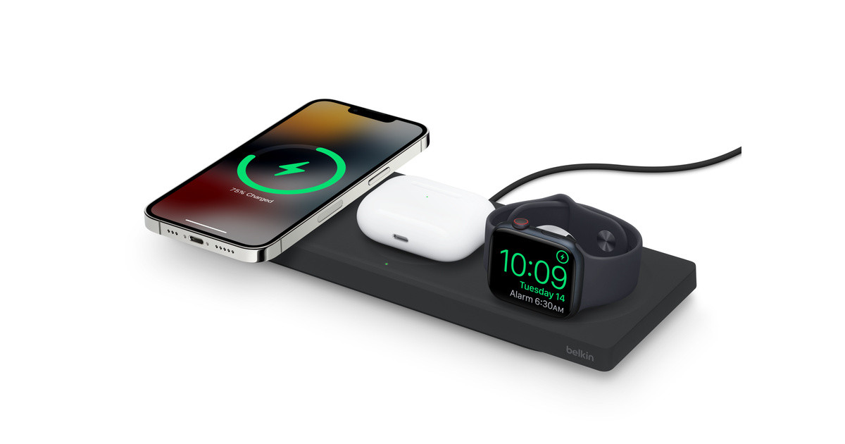 Belkin BOOST↑CHARGE™ PRO 3-in-1 Wireless Charging Pad with MagSafe | Apple (US)