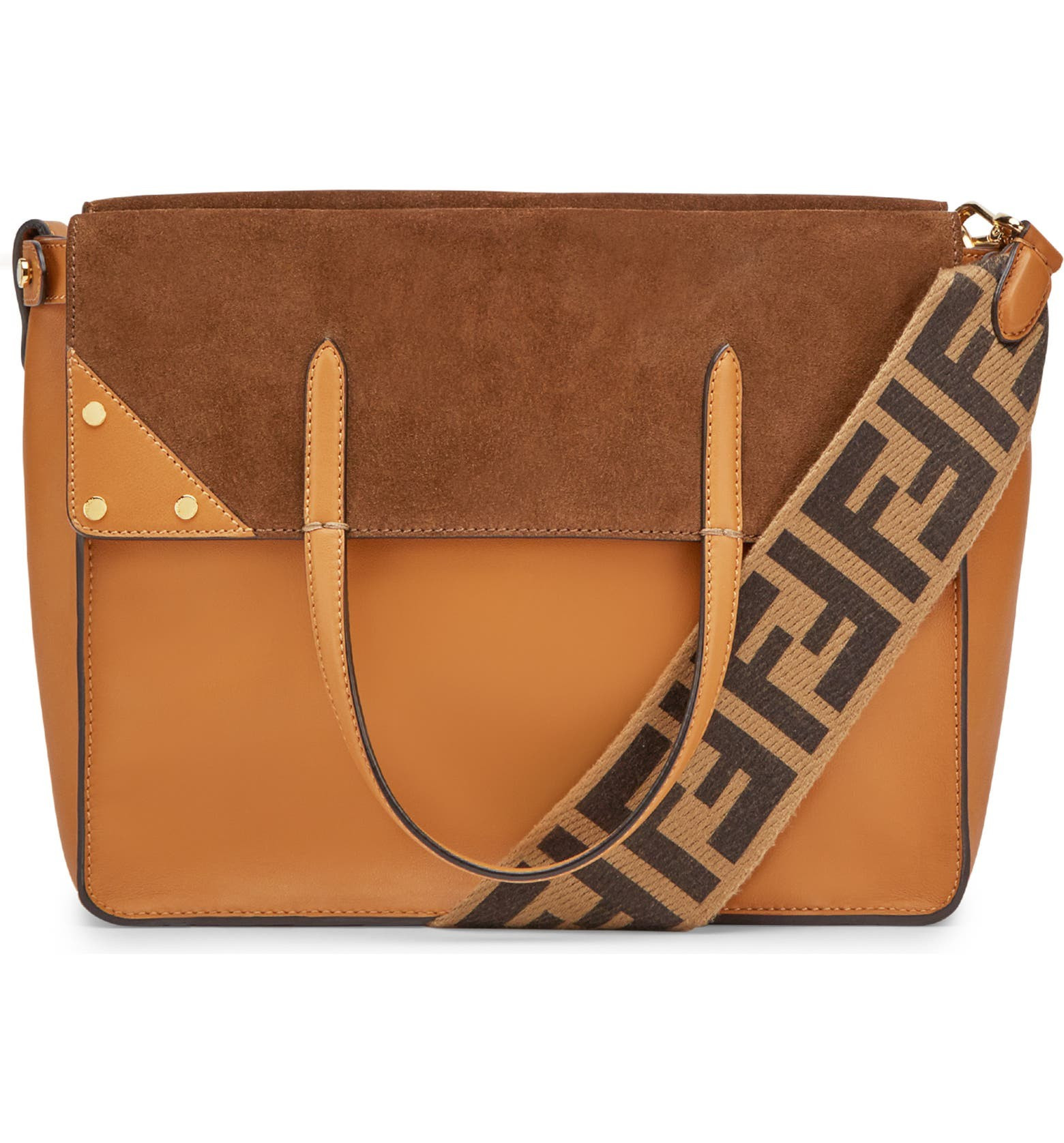 Flip Leather & Suede Tote | Nordstrom