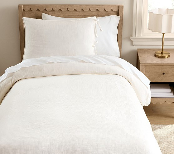 Soft Gauze Duvet Cover & Shams | Pottery Barn Kids