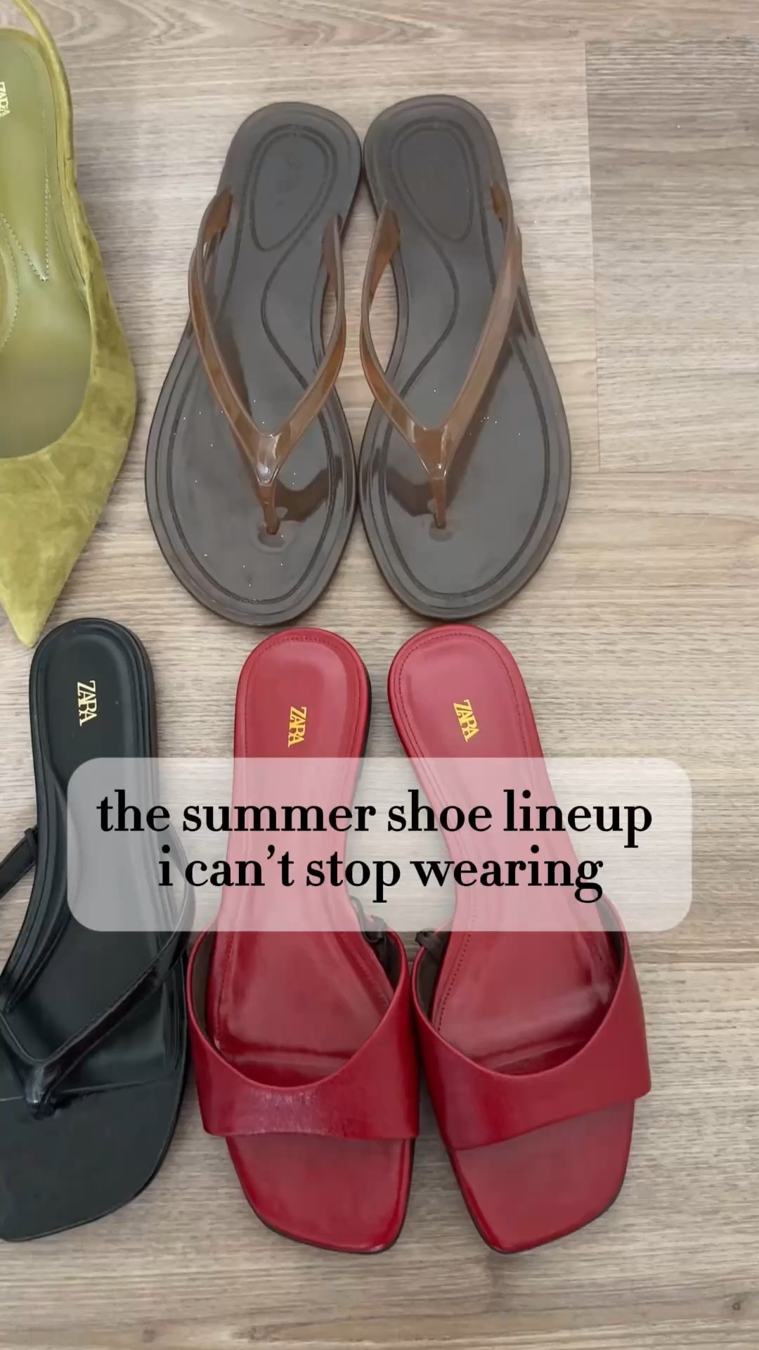 Zara summer shoe lineup