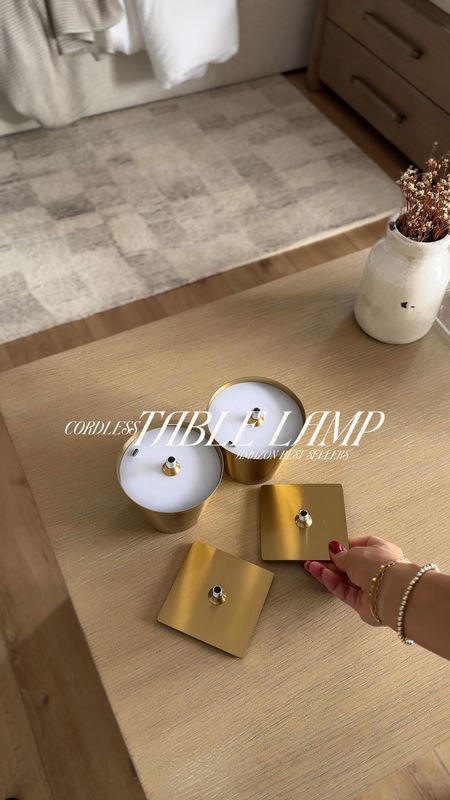 HOME BEST SELLER: tap below to shop this set of 2 cordless table lamp! Beautiful brass color and charges with USB cord. Lightweight and portable ✔️ Amazon Best Sellers

Linking my bed and bedding as well 😏

#LTKVideo #LTKHome #LTKSaleAlert