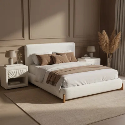 Baris Bed Ivory | Wayfair North America
