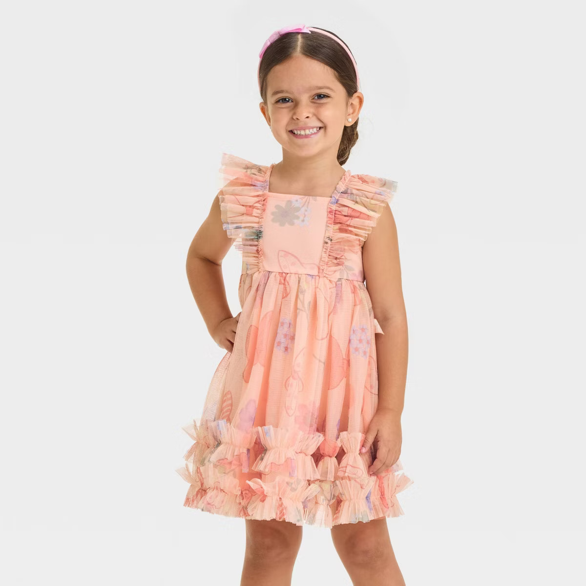 Toddler Girls' Disney Minnie Mouse Collection Tulle Dress - Pink | Target