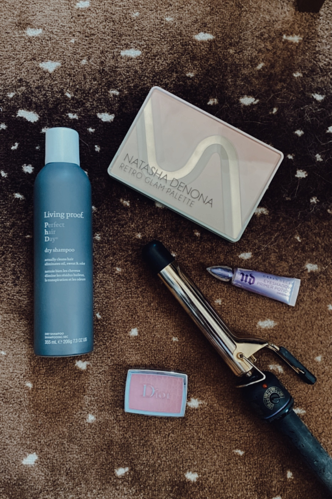 5 Products I Used Today:

- living proof dry shampoo
- natasha denona retro glam
- dior blush 
- hot tools curling iron
- urban decay primer potion

#LTKFind #LTKGiftGuide #LTKbeauty