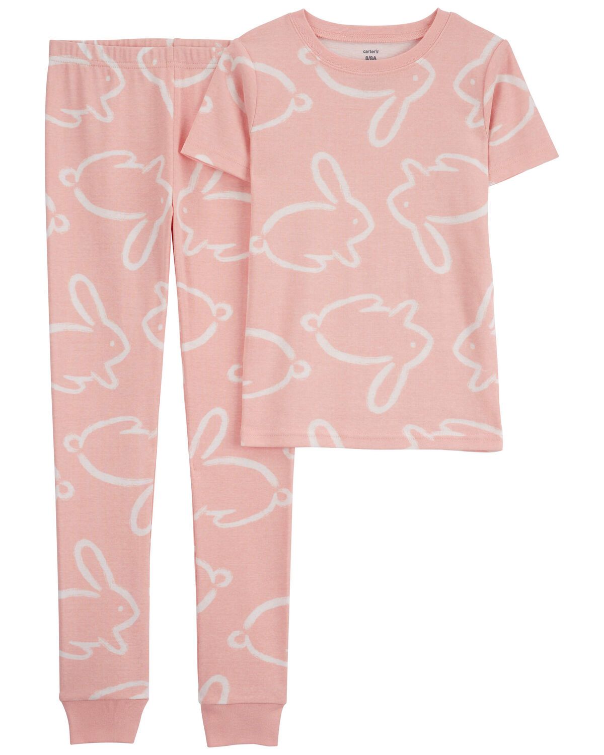 Pink Kid 2-Piece Bunny 100% Snug Fit Cotton Pajamas | oshkosh.com | OshKosh B'gosh