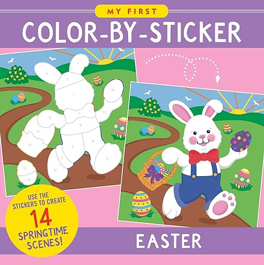 My First Color-by-Sticker Book - Easter     Paperback – Sticker Book, September 28, 2023 | Amazon (US)