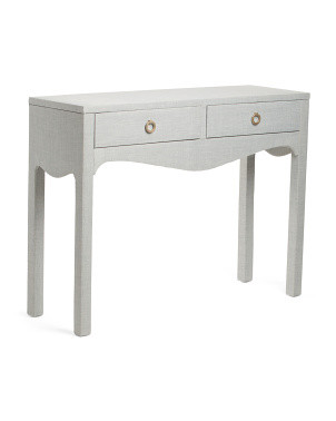 46in Linen Wrapped Console Table | Furniture & Lighting | Marshalls | Marshalls