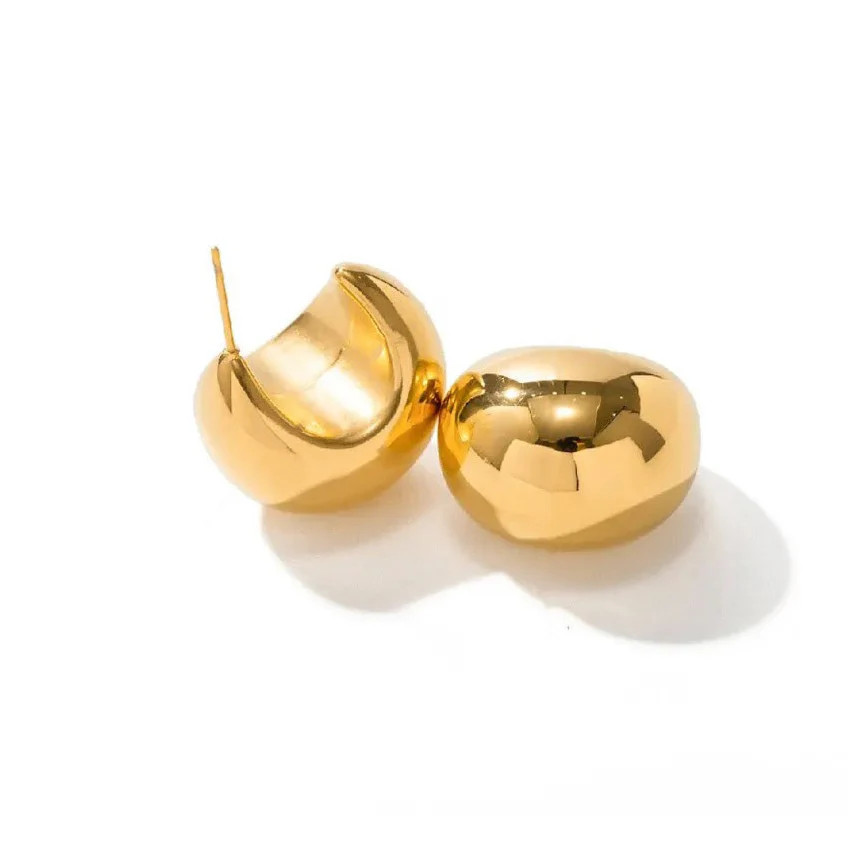 Britt Dome C Shape Huggie Earrings | ALAIS BRANCHE'
