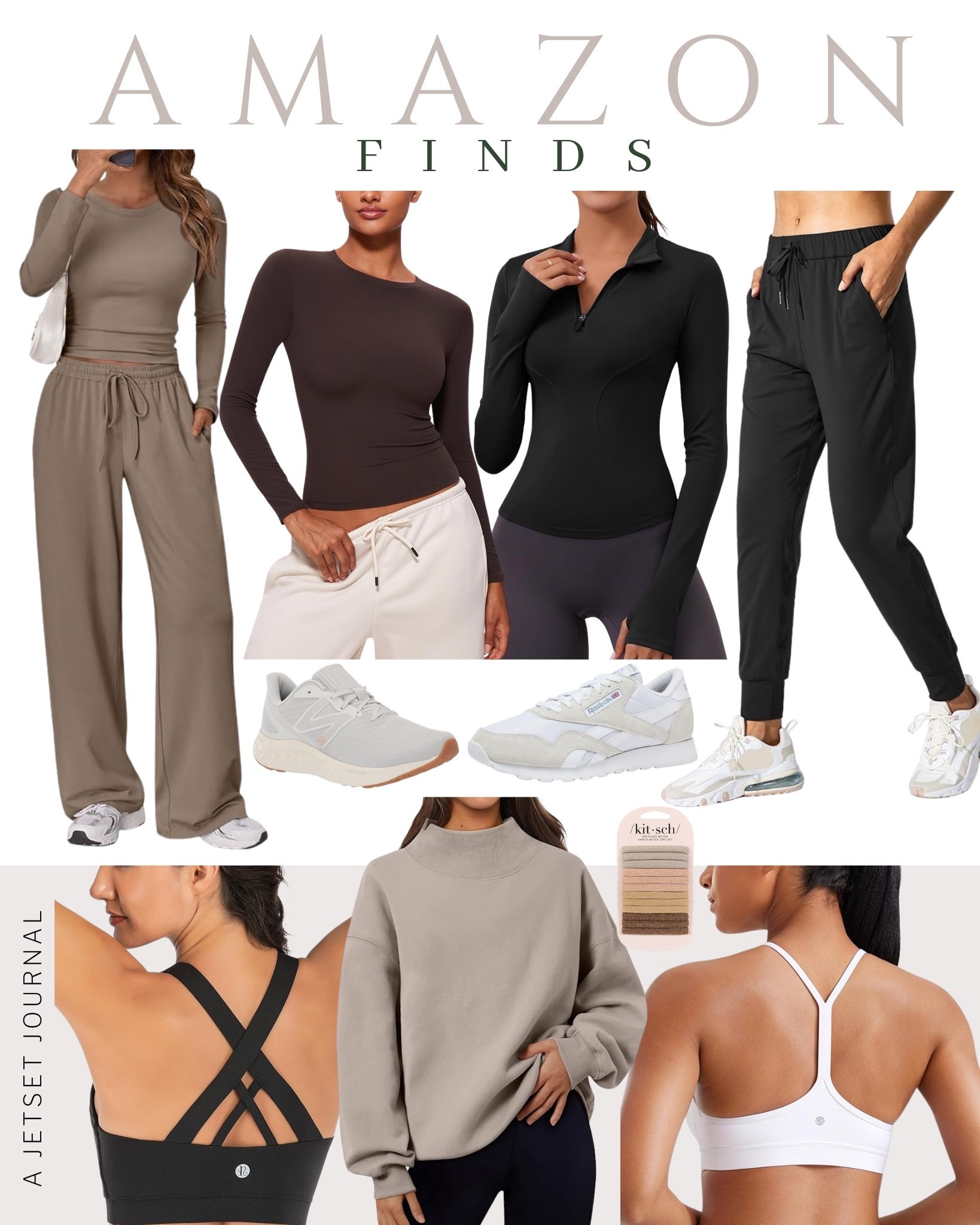 These new athleisure pieces make it easy to be comfortable top to bottom while still looking cute.
sports bra, runnning shoes, reebok sneakers, comfy sweatpants, crop sweatshirts, workout pants, gym style, trendy athleisure, workout wear, activewear, casual style, sporty looks, amazon fashion, top picks, best seller, affordable style, fall to winter outfit

#LTKFindsUnder50 #LTKU #LTKSeasonal