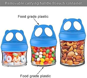 BeneLabel Snack Jars 3-Piece Twist Lock Stackable Containers Travel, Formula Travel Container for... | Amazon (US)