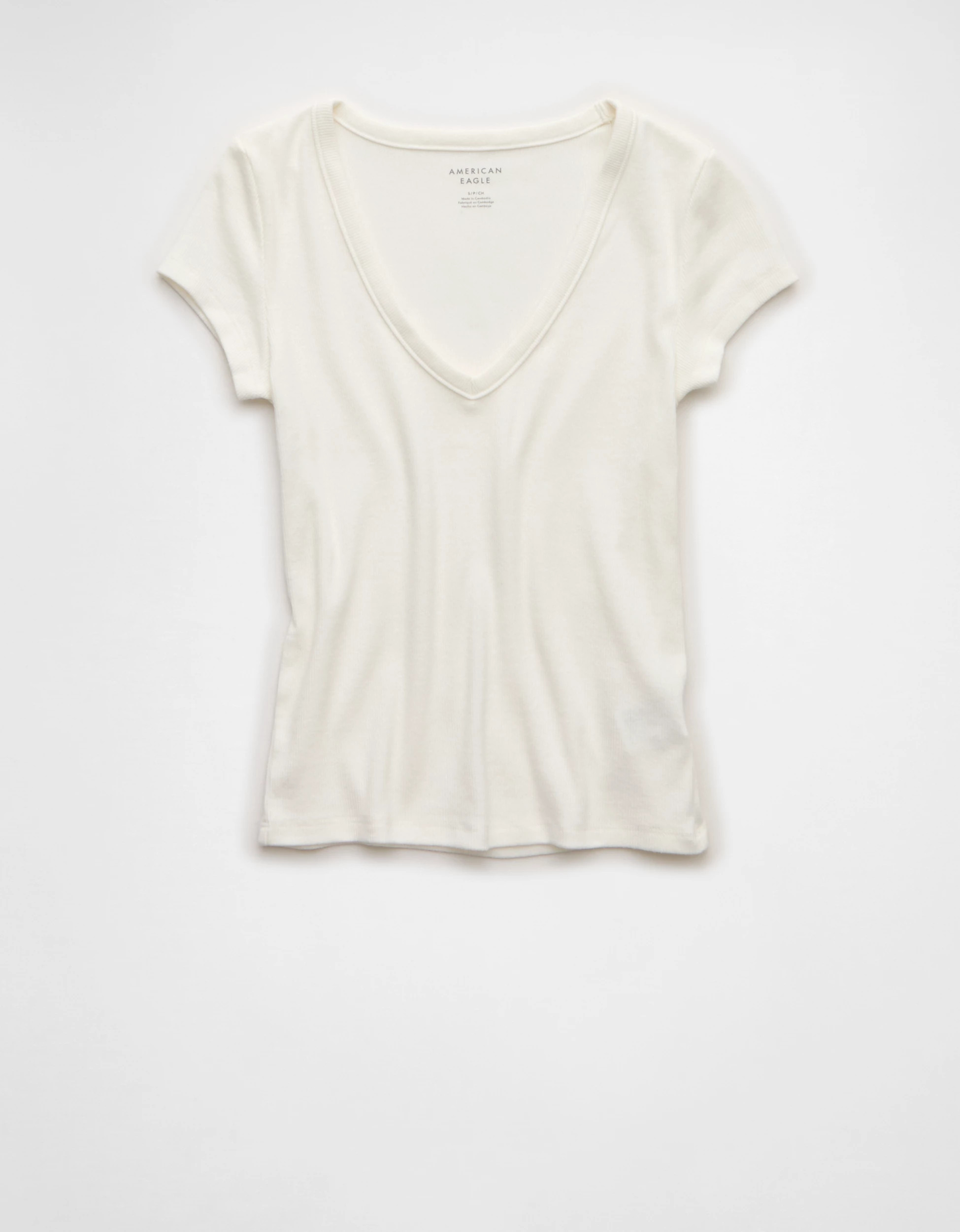 AE V-Neck Hey Baby Tee | American Eagle Outfitters (US & CA)
