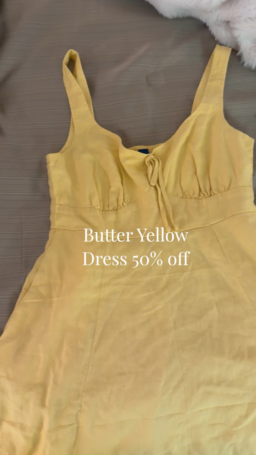True to size butter yellow dress currently 50% off 

@oldnavy #oldnavy #fashionn