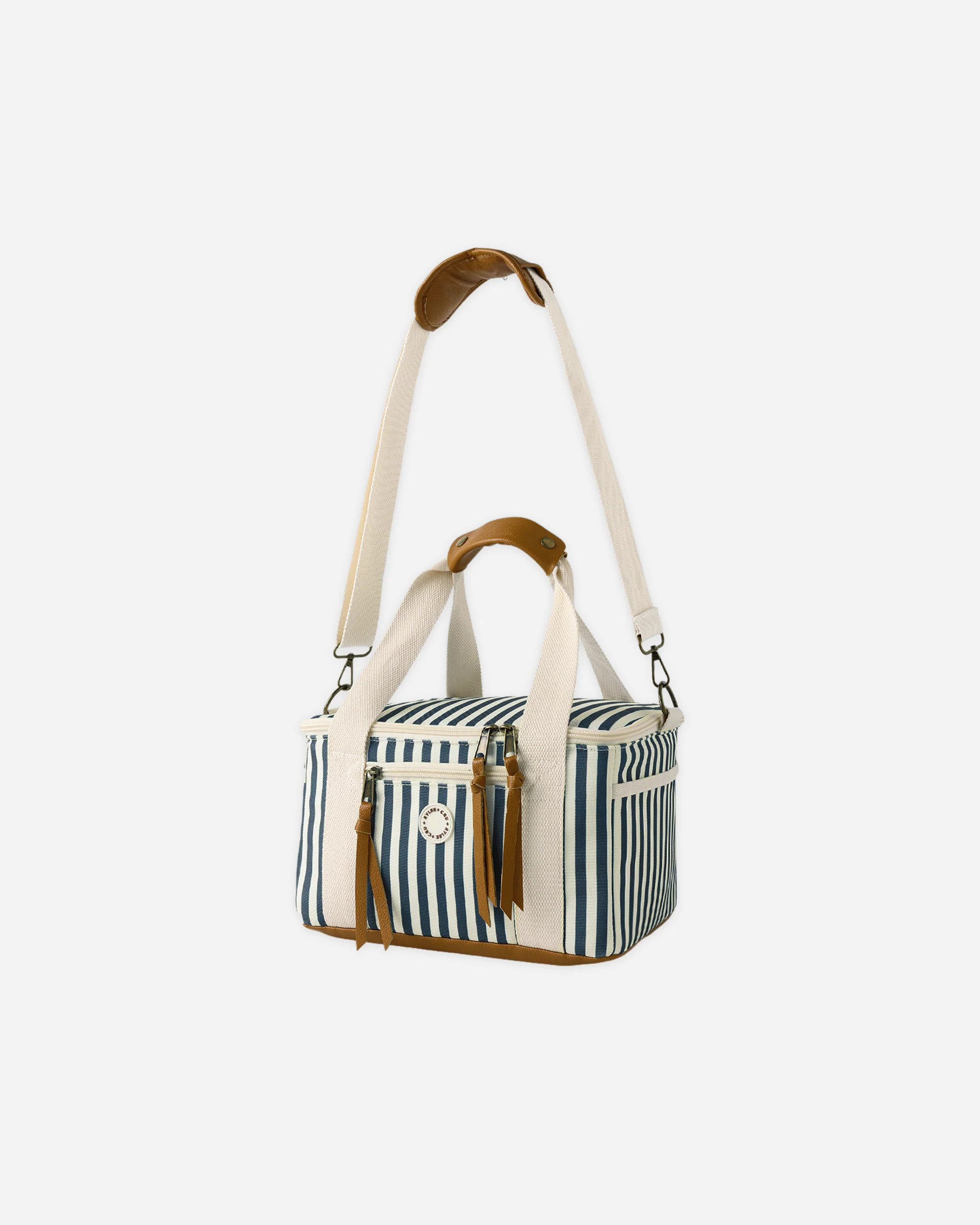 Cooler Bag Navy Stripe | Rylee + Cru