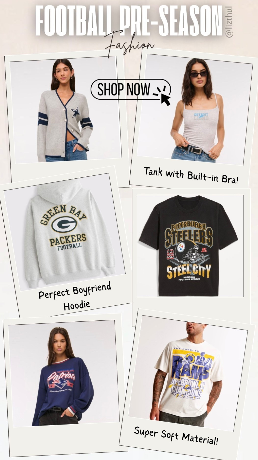 Football Pre-Season is Here! 🏈

Here are some Game Day staples that are super cute and cozy! Which team are you repping?