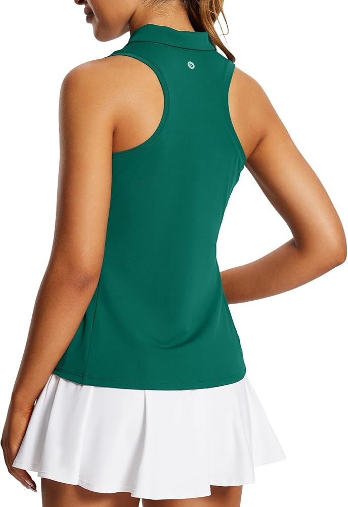 baleaf Women's Golf Shirts Tank Tops Sleeveless Tennis Polo Racerback with Collar Athletic Tanks ... | Amazon (US)