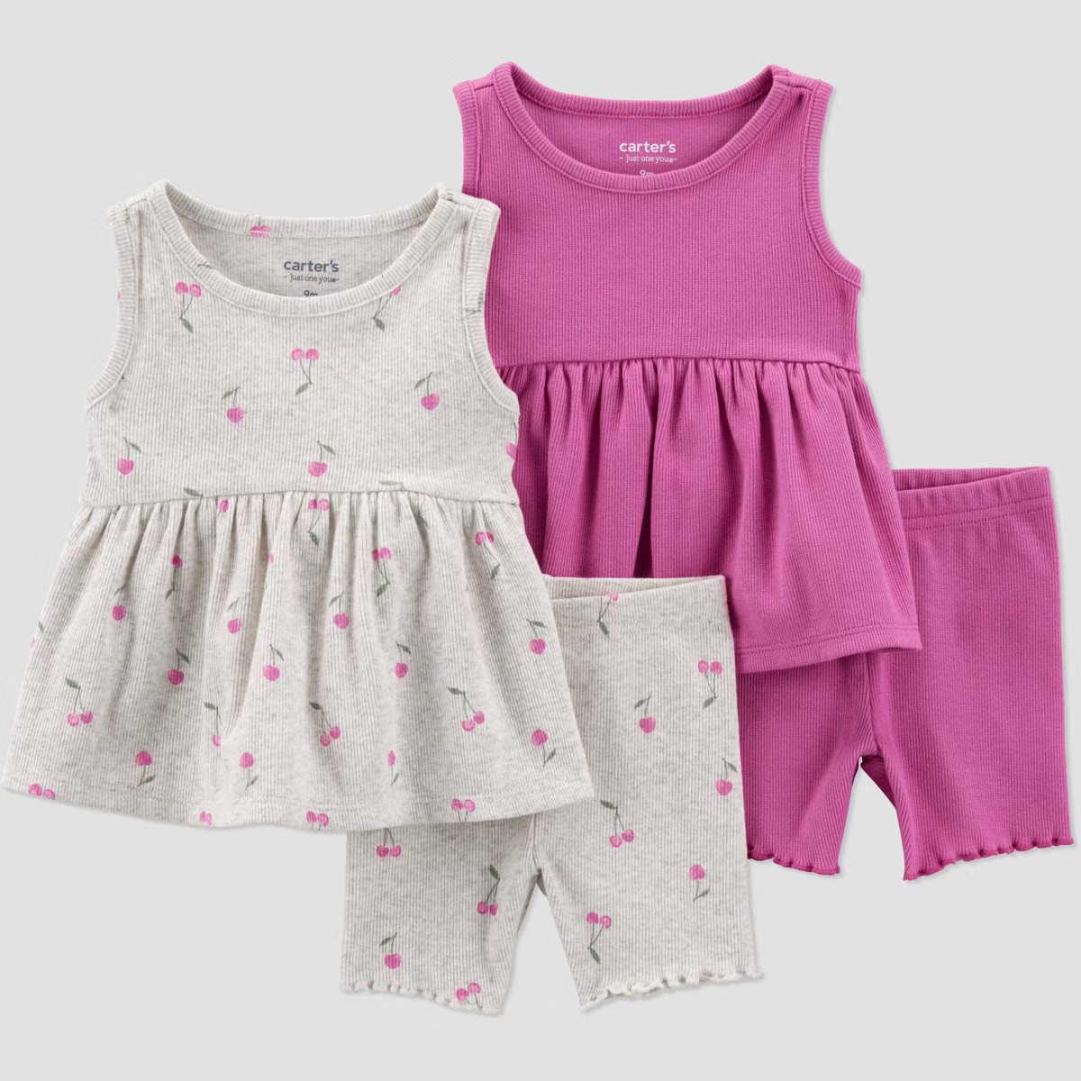Carter's Just One You® Baby Girls' 4pc Floral Top & Shorts Set | Target