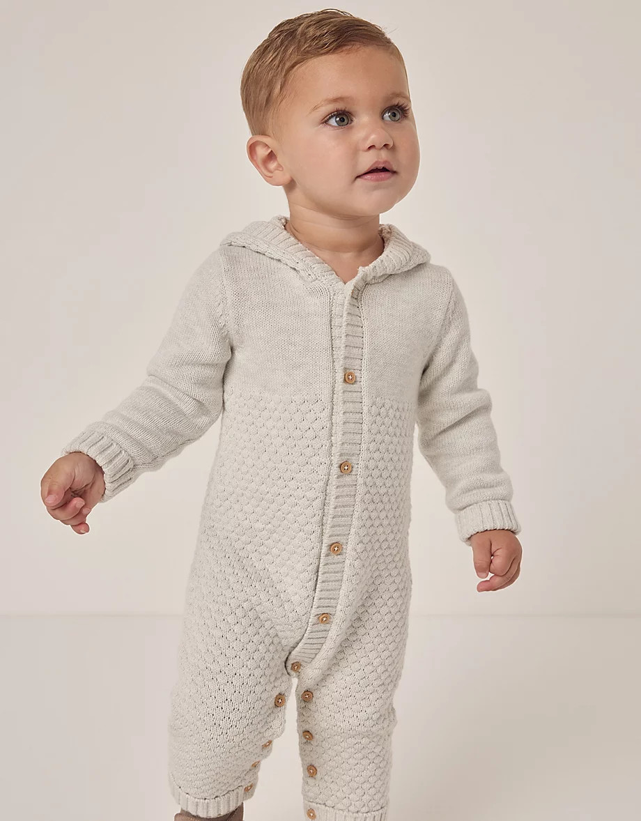Organic Cotton Lumi Bear Knitted Romper (0–24mths) | Baby Clothing | The  White Company | The White Company UK & ROW