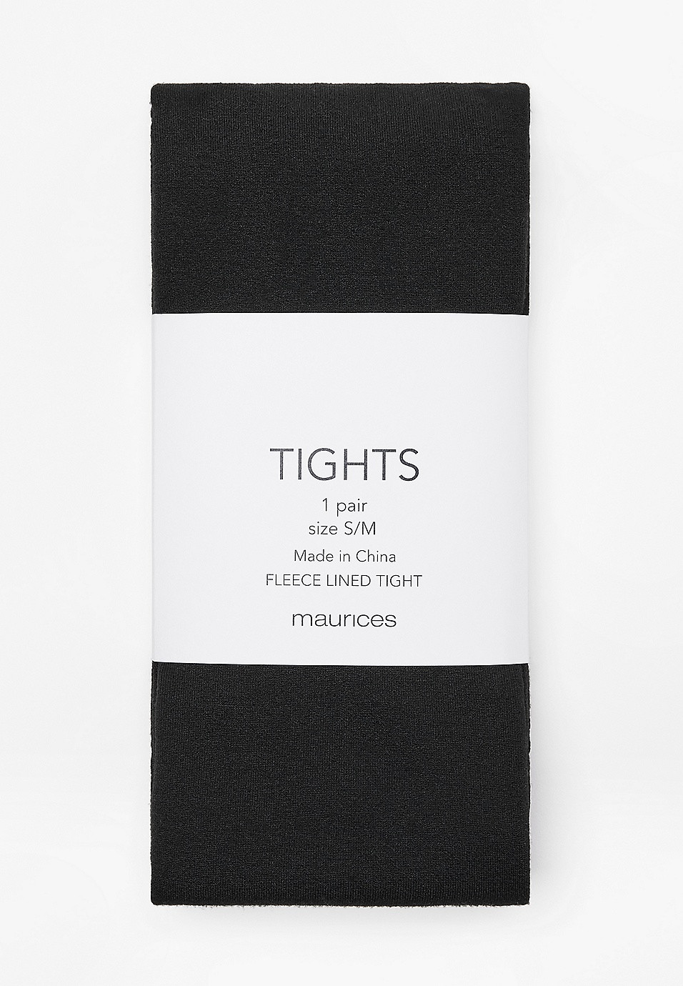 Black Fleece Lined Tights | Maurices