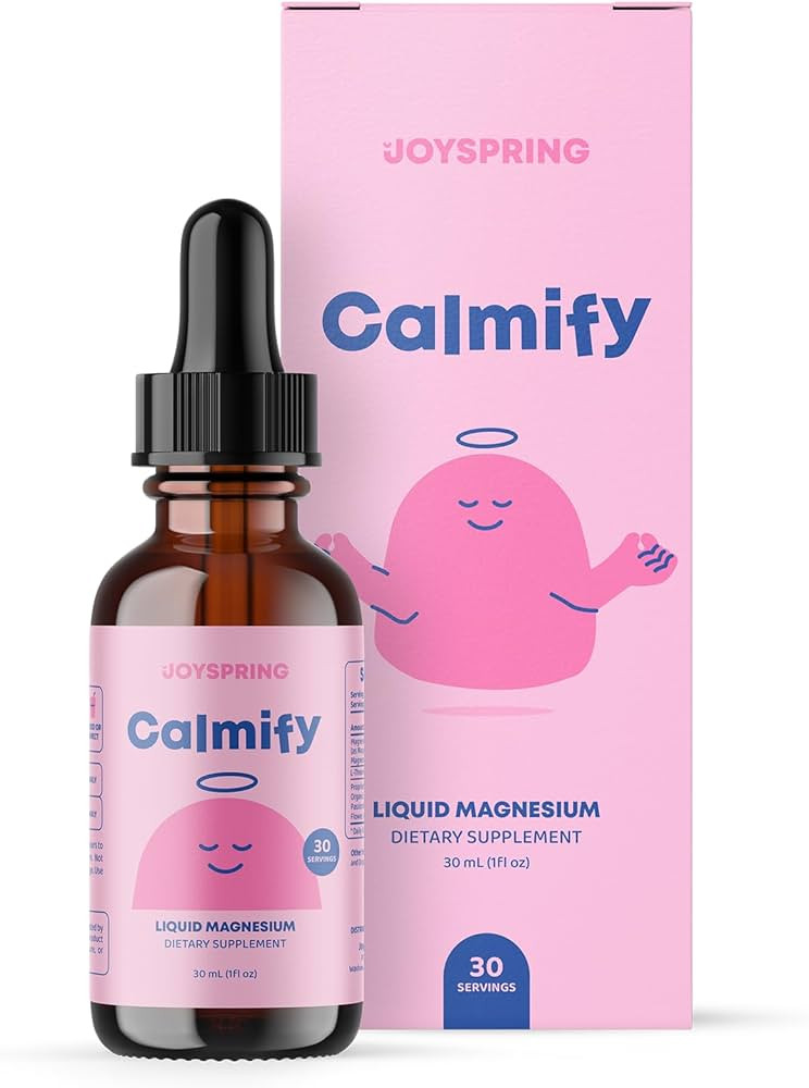 JoySpring Calmify Liquid Magnesium for Kids | Organic Chamomile & L-Theanine Supplement | Sugar-F... | Amazon (US)