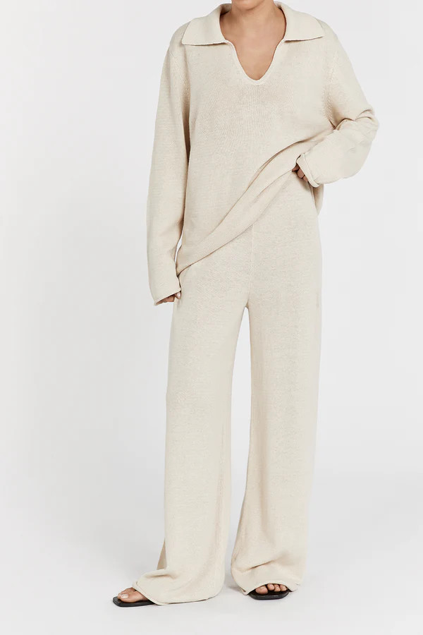ALDER NATURAL KNIT PANT | DISSH