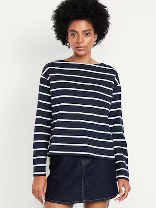 Long-Sleeve Mariner Loose T-Shirt | Old Navy (US)