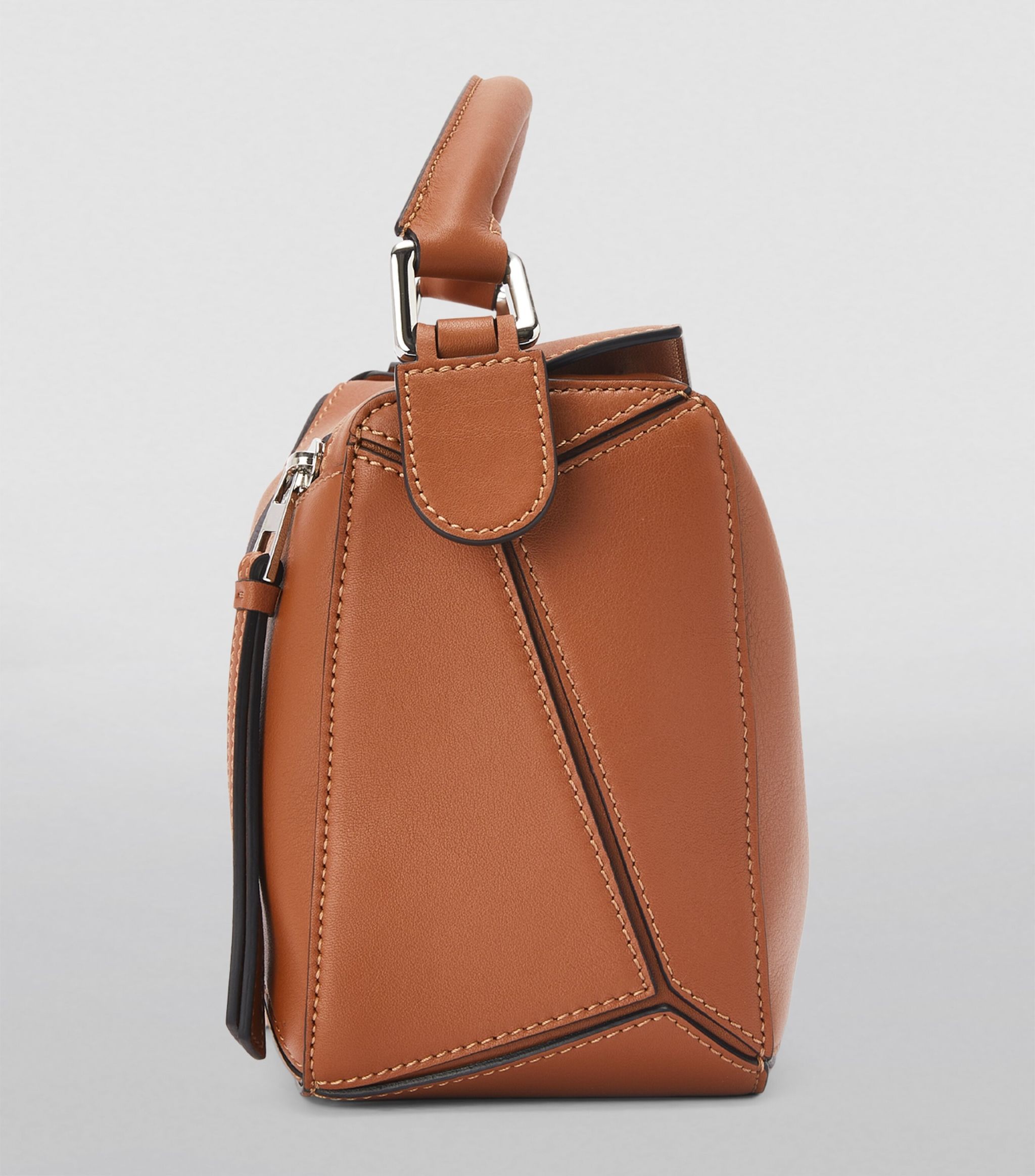 Small Leather Puzzle Top-Handle Bag | Harrods