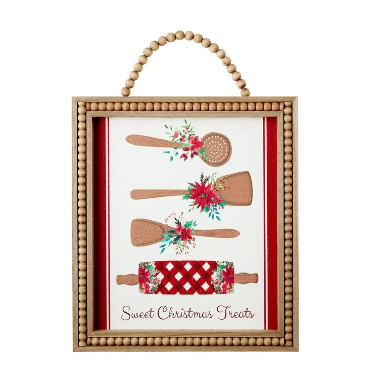 The Pioneer Woman Framed Beaded Hanging Sign, Kitchen Utensils | Walmart (US)