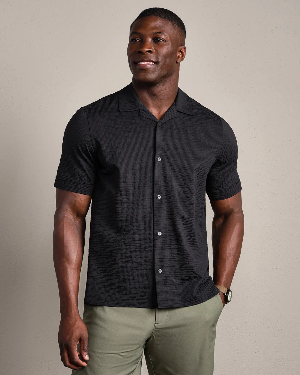 Commuter\u00ae Seersucker Camp Collar Shirt - Classic | Rhone