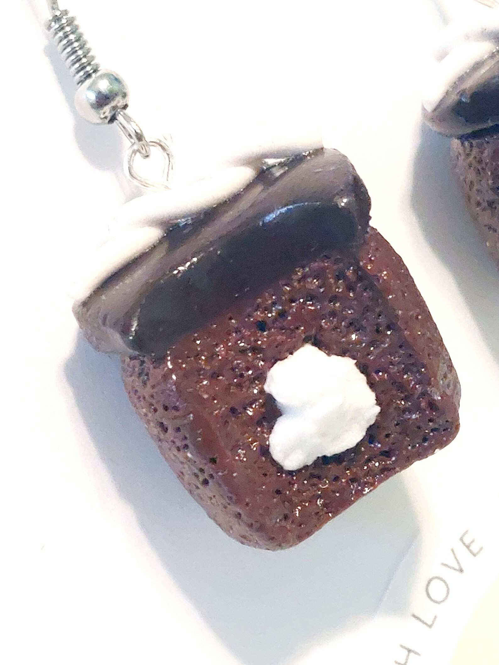 Hostess Cupcake Earrings Handmade Dessert Jewelry 90s Y2K Snack Cake Earrings Polymer Clay Miniat... | Etsy (US)