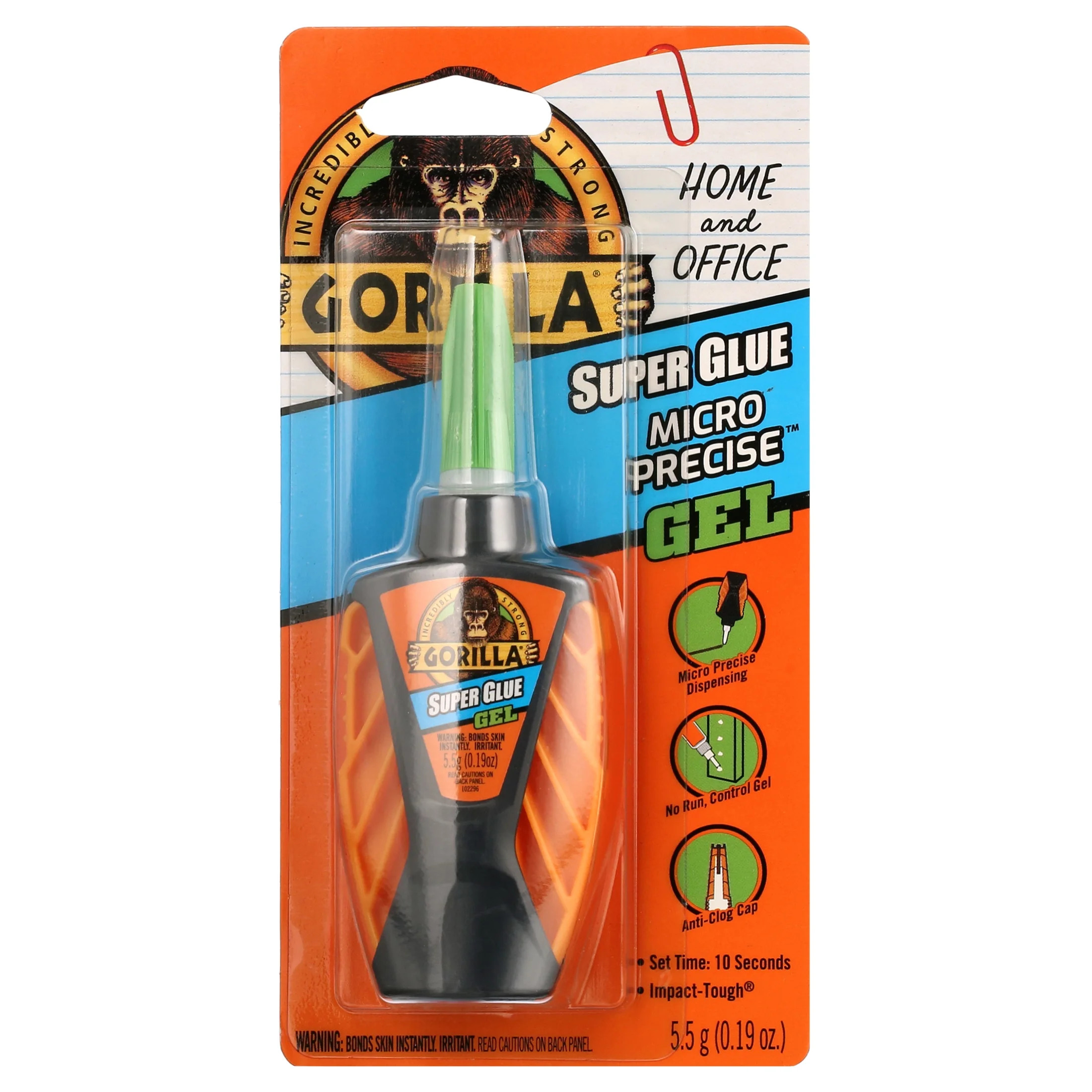 Gorilla Glue Clear Micro Precise Super Gel Bottle, 5.5 Grams, initial dry time 10-45 seconds | Walmart (US)