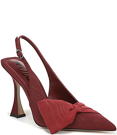 Sam Edelman Onia Silk Fabric Bow Detail Slingback Pumps - 8 | Dillard's