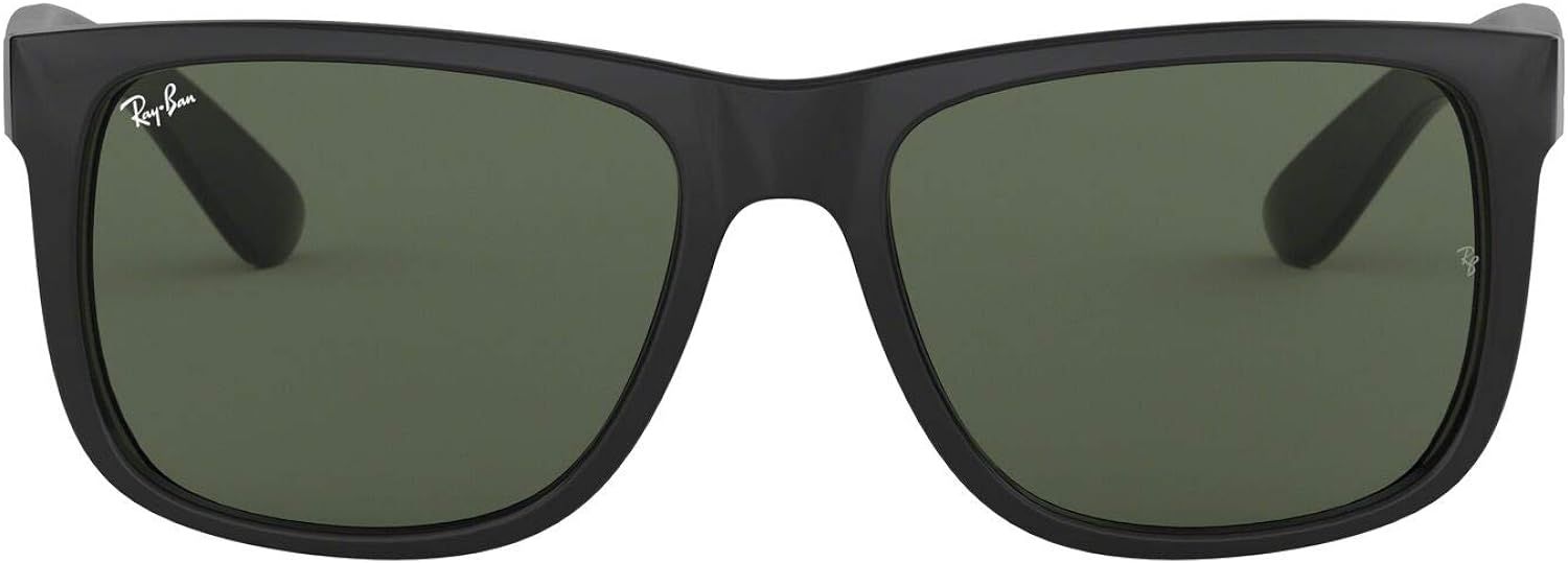 Amazon.com: Ray-Ban unisex adult Rb4165 Justin Sunglasses, Black/Green, 55 mm US : Clothing, Shoe... | Amazon (US)