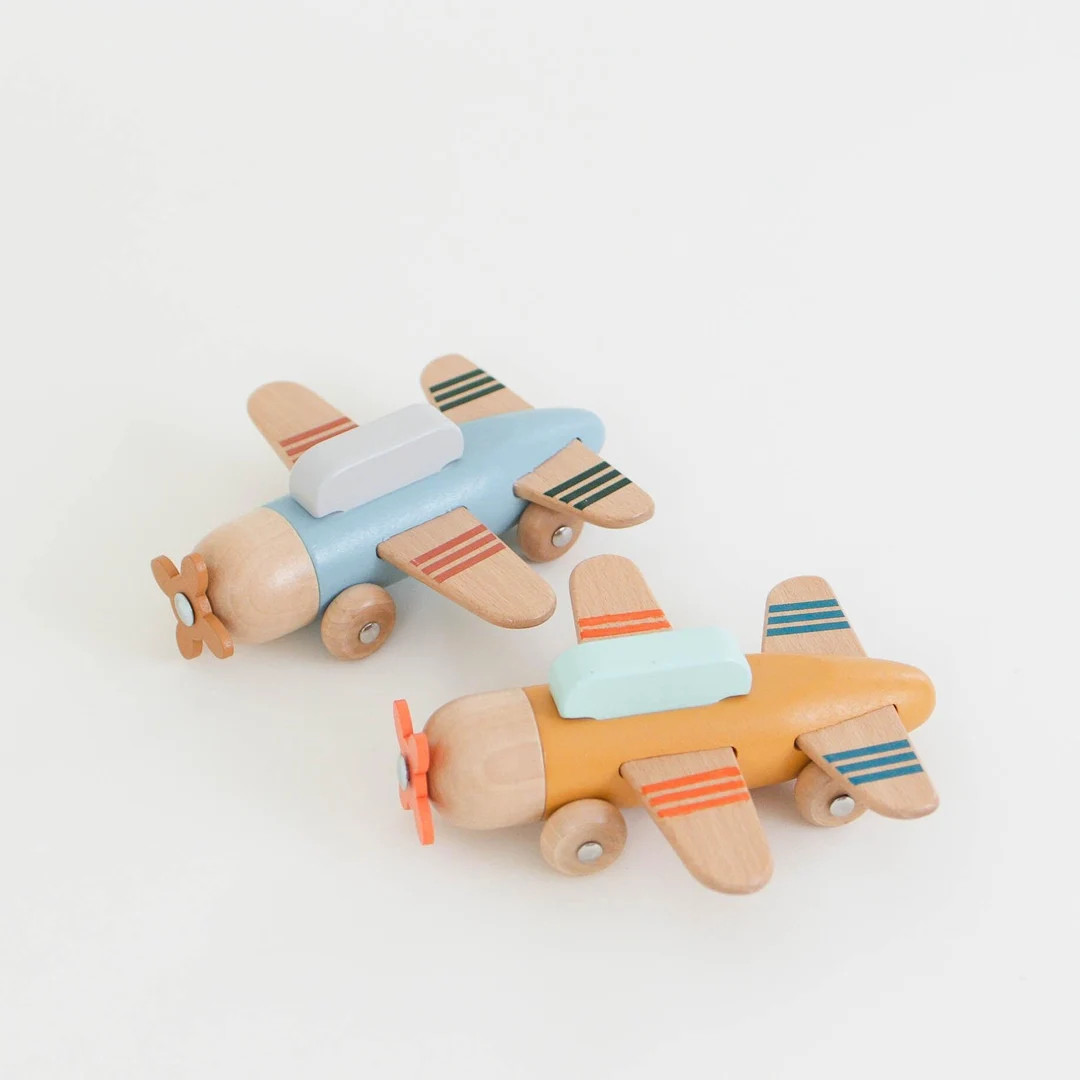 Wooden Airplane Toy - Pretend Play Wooden Toys for Boys - Nephew Grandson Kid Gifts - Air Plane T... | Etsy (US)