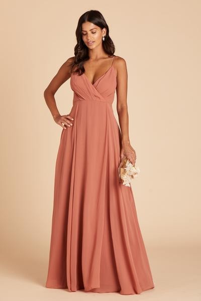 peach orange bridesmaid dresses