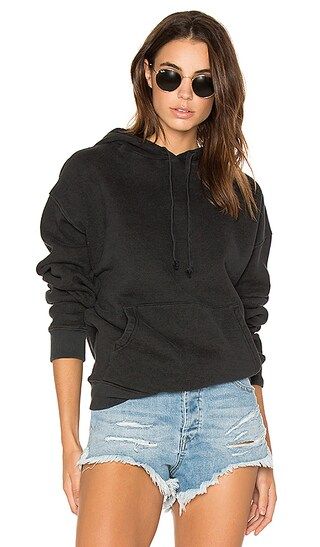 AGOLDE Legacy Oversized Hoodie in Ash Black | Revolve Clothing