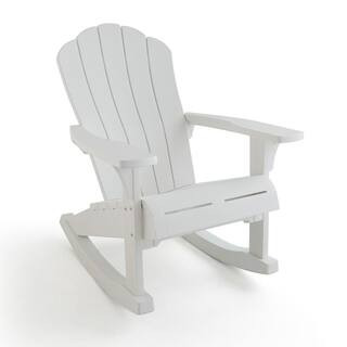Keter Everest Rocking Chair Durable Weatherproof Outdoor Seating Furniture for Porch and Backyard... | The Home Depot