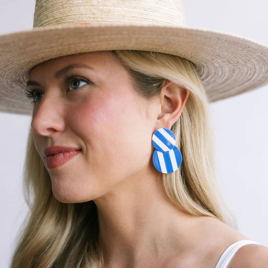 Bermuda Double Circle Earrings | Sunshine Tienda