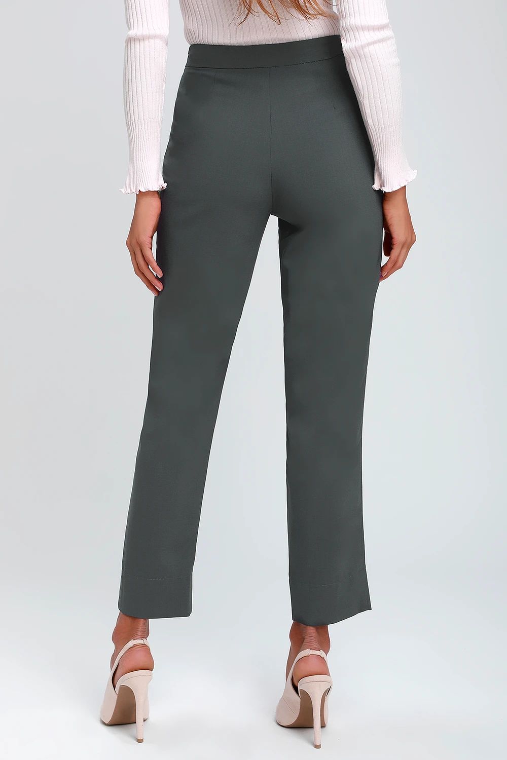 Aisha Charcoal Grey Trouser Pants | Lulus (US)