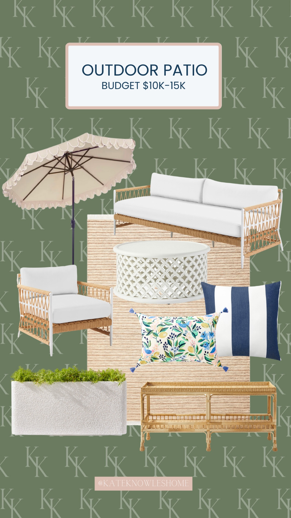 Outdoor Patio / Patio Refresh / Outdoor Furniture / Patio furniture / patio setup / Serena & Lily / planter box / outdoor throw pillows / outdoor umbrella / patio bar console / outdoor rug

#LTKSeasonal #LTKFind #LTKhome