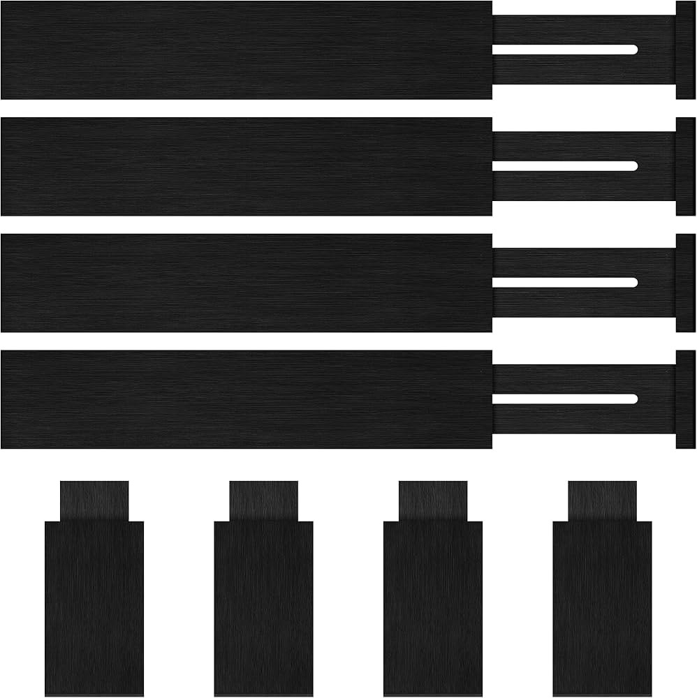 Bamboo Drawer Dividers Organizer with Inserts, Expandable from 12.5-21.7", Adjustable Drawer Orga... | Amazon (US)