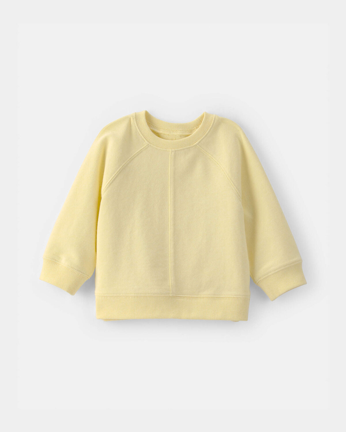 Baby French Terry Pullover Sweatshirt - Yellow | Carter's Inc