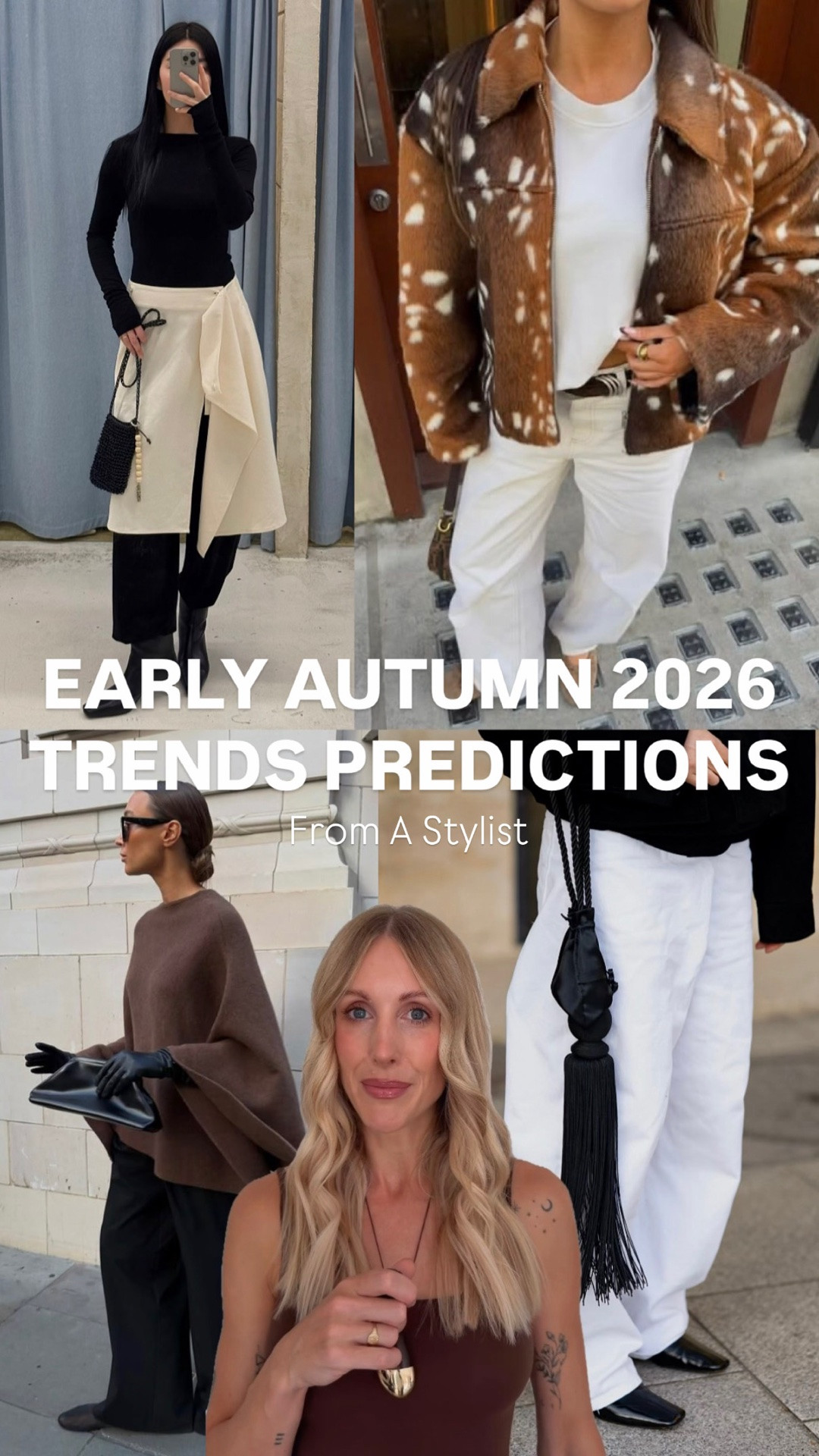 Autumn Trends shopping edit 🍂 
5 things you can start wearing now:

1. Skirts over trousers 
2. Collarless hourglass blazers 
3. Deer Print
4. Cape knitwear
5. Tassel and fringed details 

#trends #2026fashion

#LTKFashionMonth #LTKuk #LTKautumn