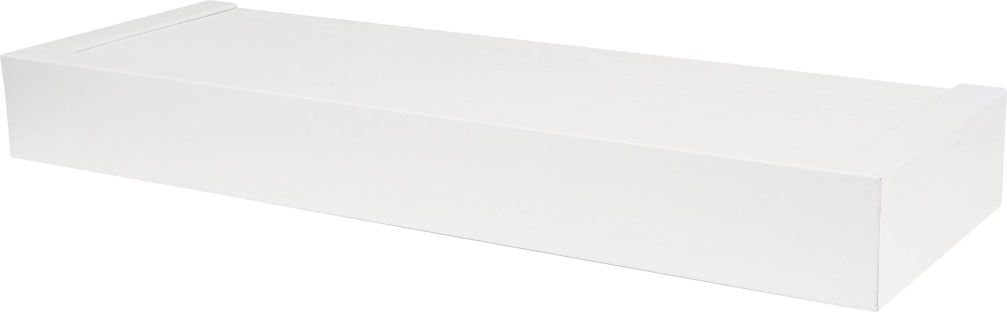 High & Mighty Floating Shelf Flat Design White 18" | Walmart (US)