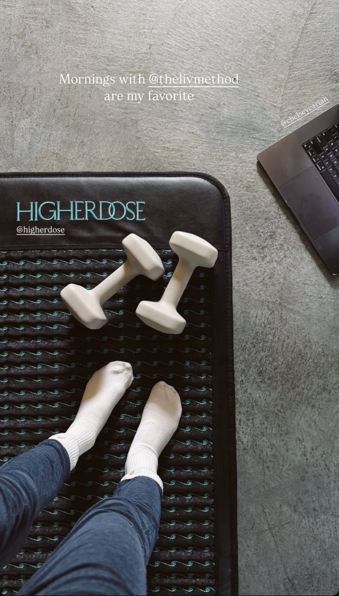 morning workouts with my higherdose mat and a pair of dumbbells is a great way to kickoff any day! 

#LTKActive #LTKHome