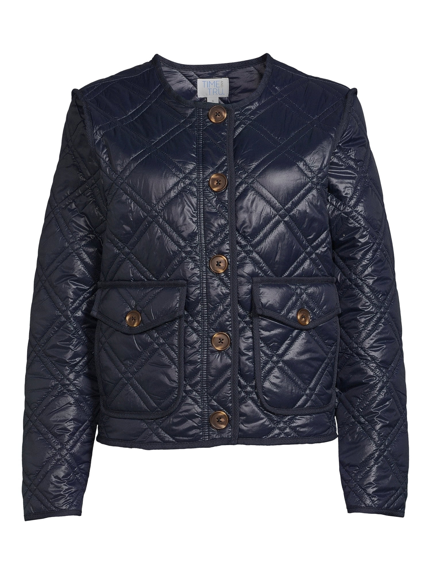 Time and Tru Women's Quilted Jacket | Walmart (US)