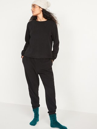 Microfleece Pajamas Set for Women | Old Navy (US)
