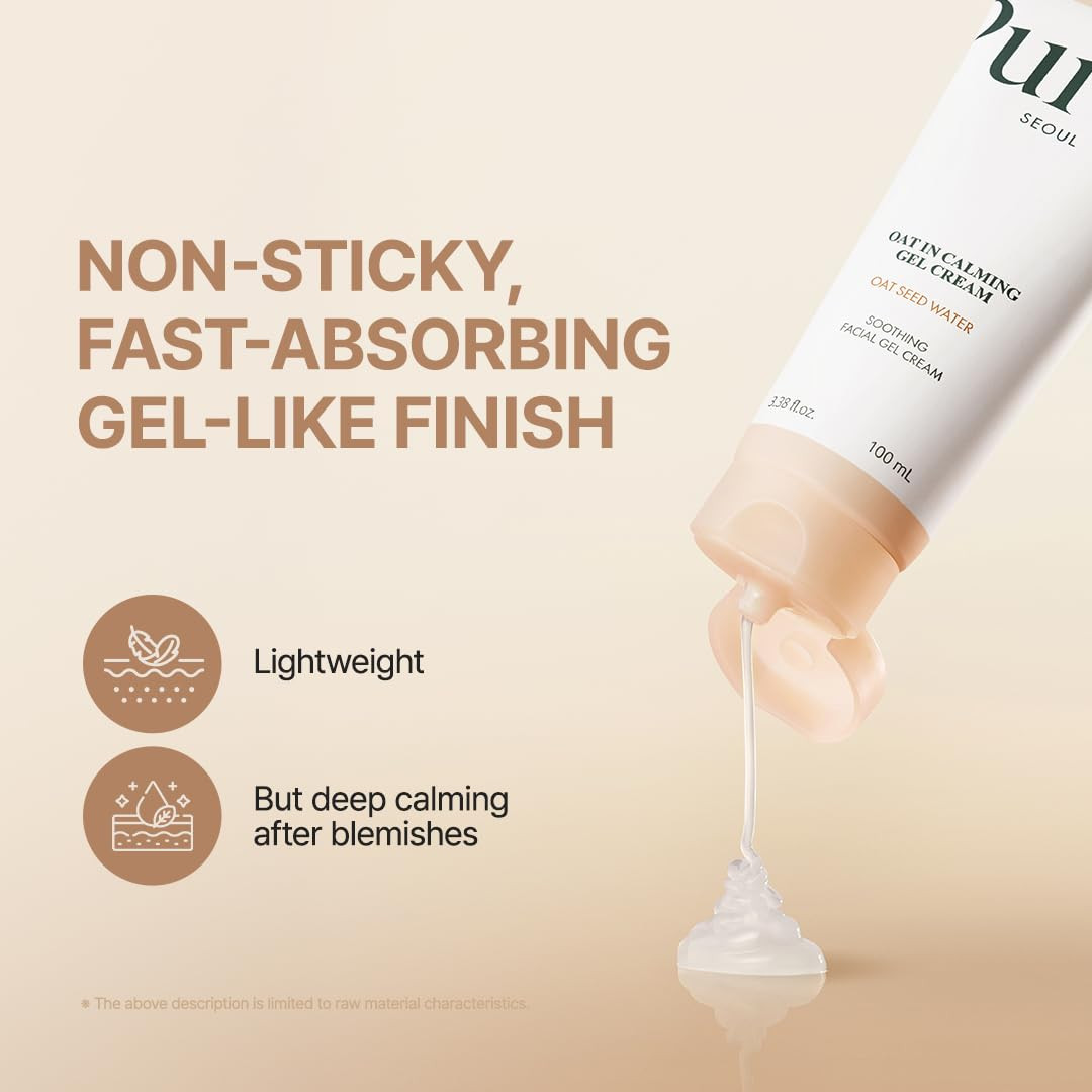 PURITO Oat In Calming Gel Cream, Non-Comedogenic, 77% Oat Seed Water Lightweight Water-Gel Face M... | Amazon (US)