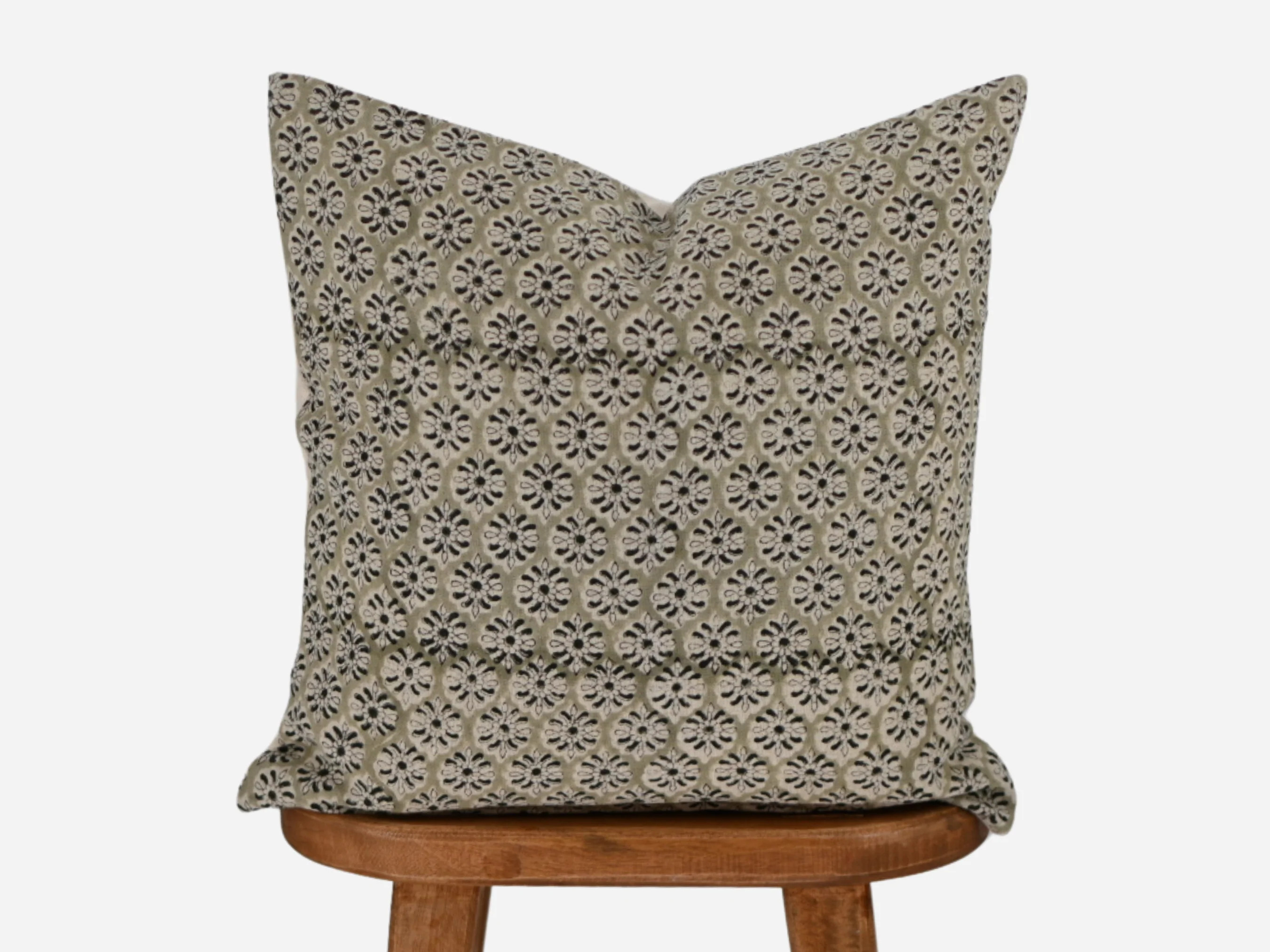 Jack Block Print Pillow Cover | Modern Accent Cushion | Maple Village Lane