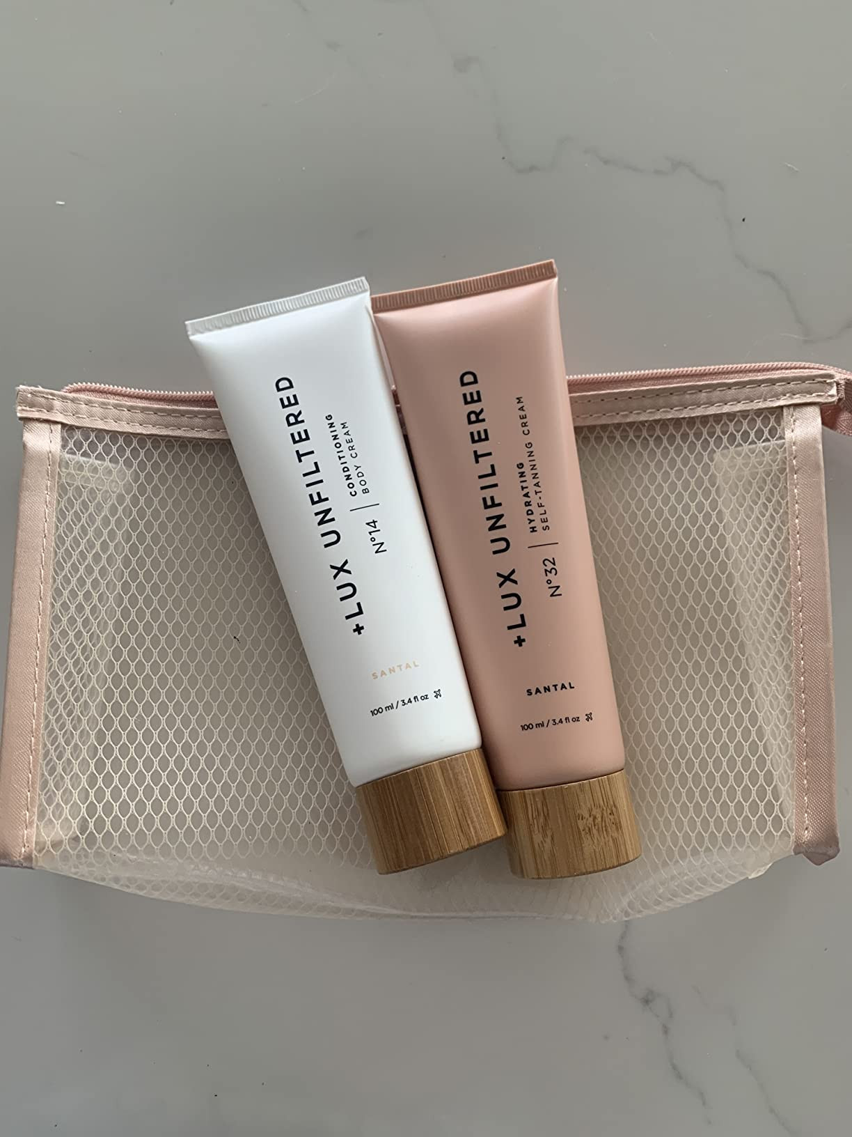 + Lux Unfiltered First Class Glow Travel Kit - Includes N°32 Gradual Self Tanner & N°14 Body Cr... | Amazon (US)