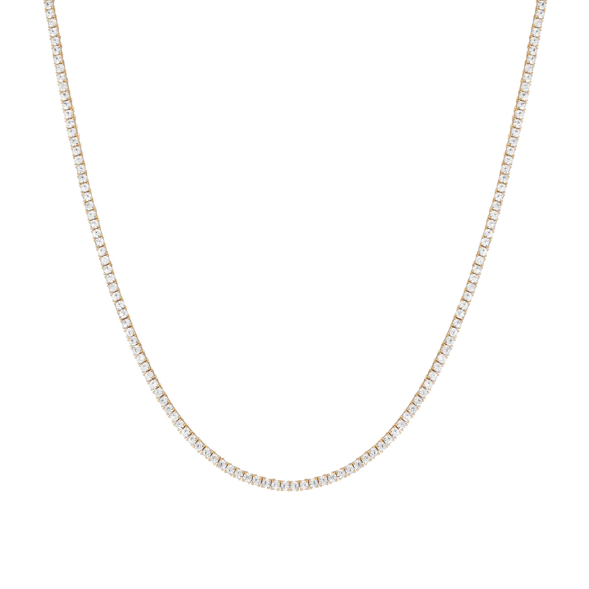 White Sapphire Tennis Necklace | AUrate New York